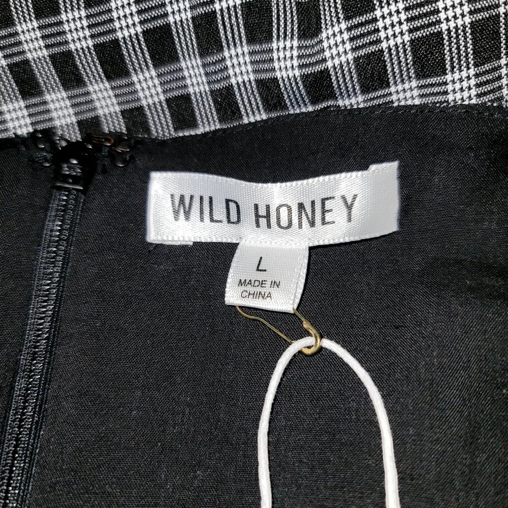 Jumpsuit women strapless various sizes of black and gray wide leg Zip lining - Picture 9 of 9